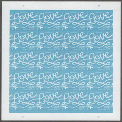 2017 Love Series: Airplane Skywriting “Love”  Stamps
