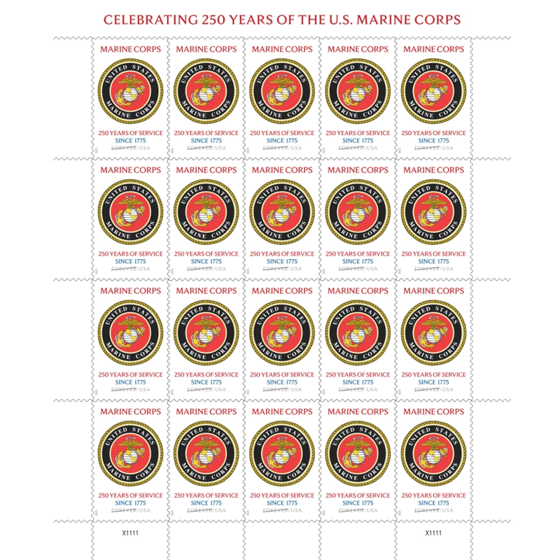 2025 U.S. Marine Corps 250th Stamps
