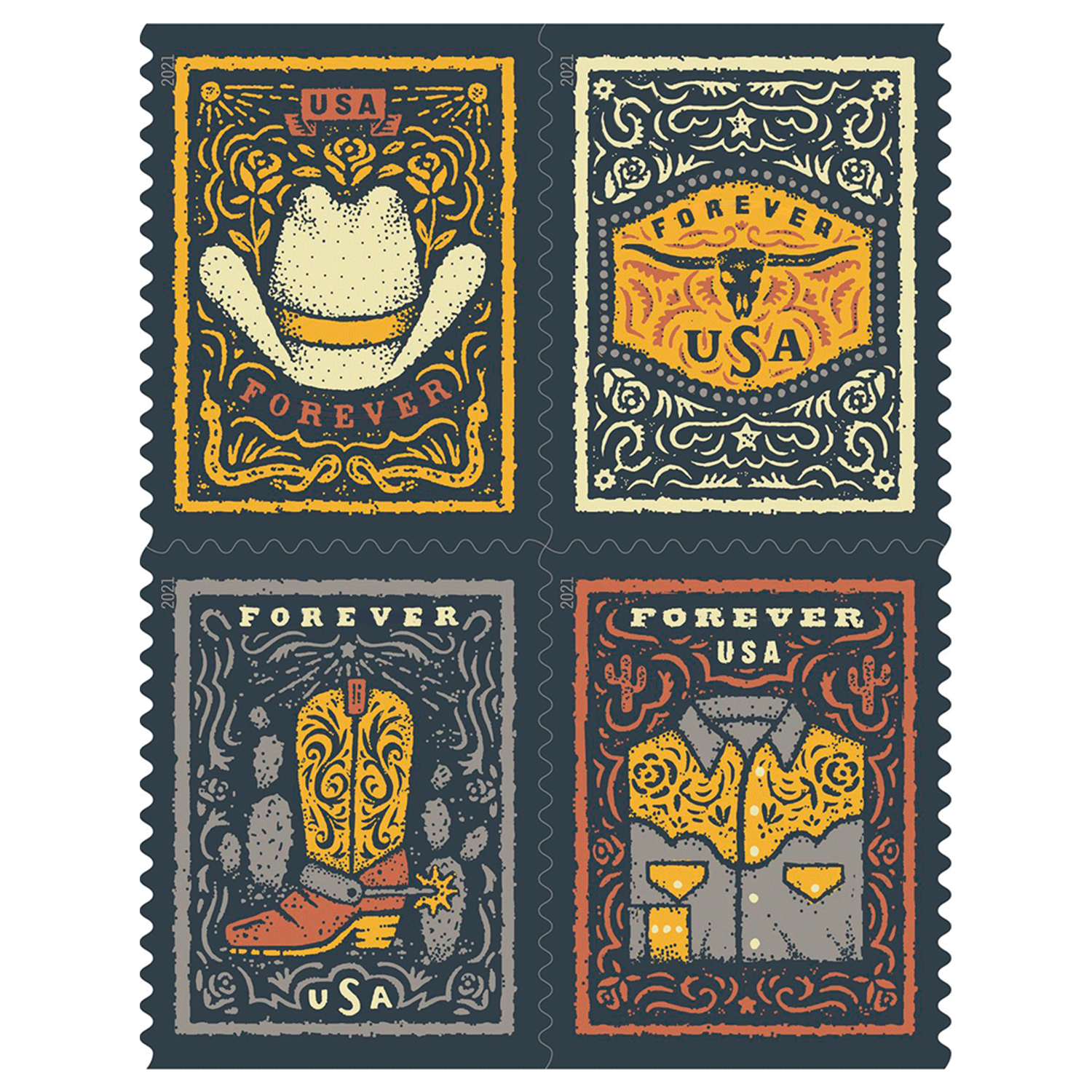 2021 Western Wear Stamps