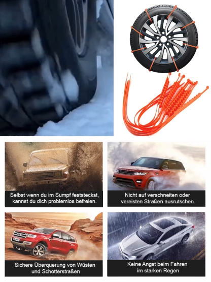 Universelle Schneeketten für Kraftfahrzeuge