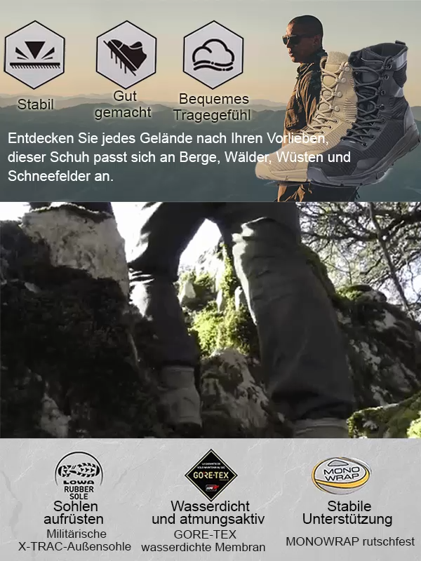 【Ultraleicht/Langlebig/Atmungsaktiv】Outdoor-Wanderstiefel für Herren