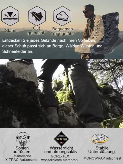【Ultraleicht/Langlebig/Atmungsaktiv】Outdoor-Wanderstiefel für Herren