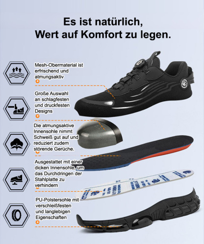 Abriebfeste und durchtrittsichere Sicherheitsschuhe