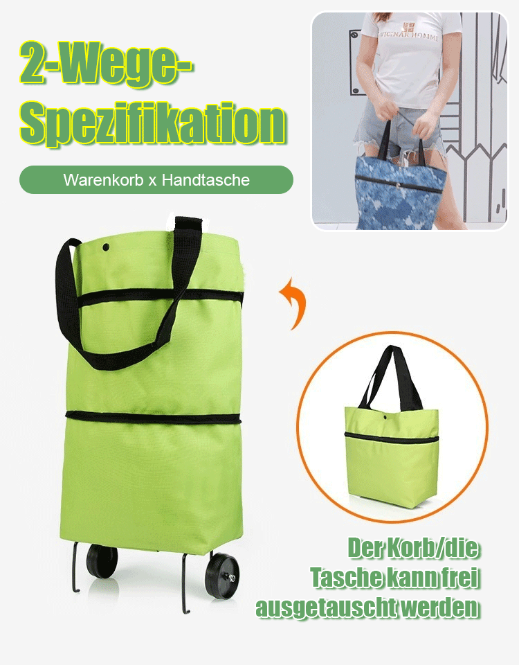 Expandierbare faltbare Einkaufstasche