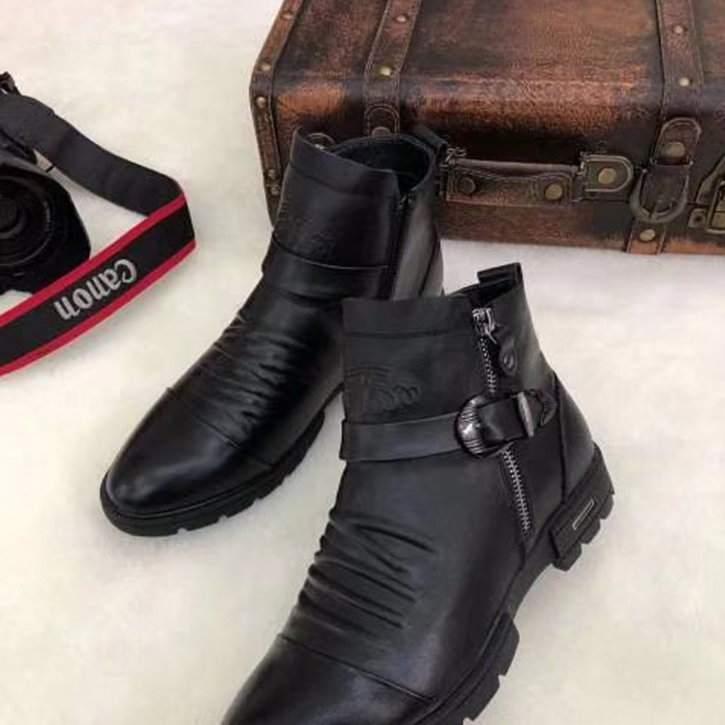 Herren-Martin-Stiefel im Vintage-Look
