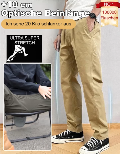 【Gefüttert und wasserdicht】Freizeit-Hose mit technischem Dreieck-Logo