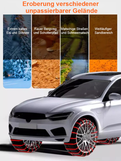 Universelle Schneeketten für Kraftfahrzeuge
