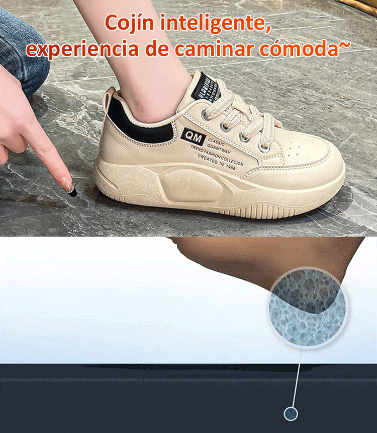 Cloud-gepolsterte Freizeitschuhe mit dicker Sohle