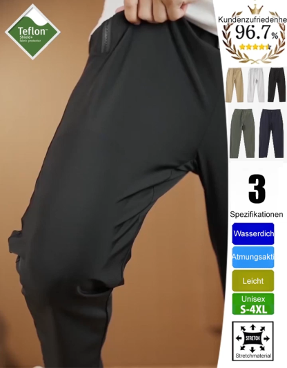 【Gefüttert und wasserdicht】Freizeit-Hose mit technischem Dreieck-Logo