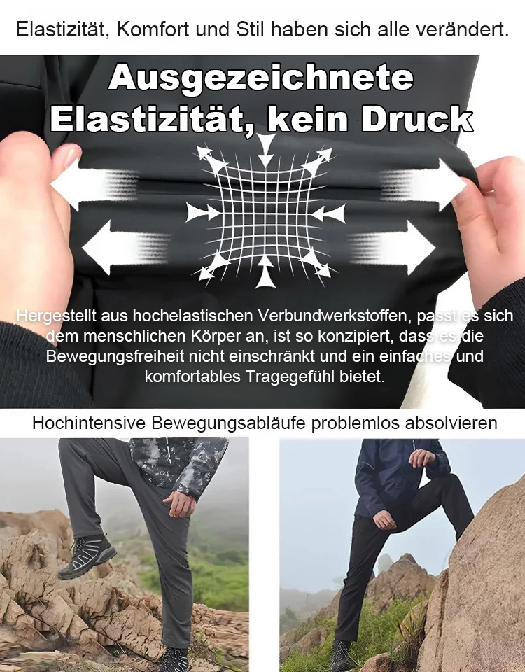 【Gefüttert und wasserdicht】Freizeit-Hose mit technischem Dreieck-Logo