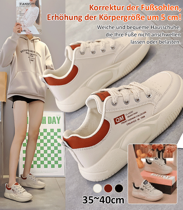 Cloud-gepolsterte Freizeitschuhe mit dicker Sohle