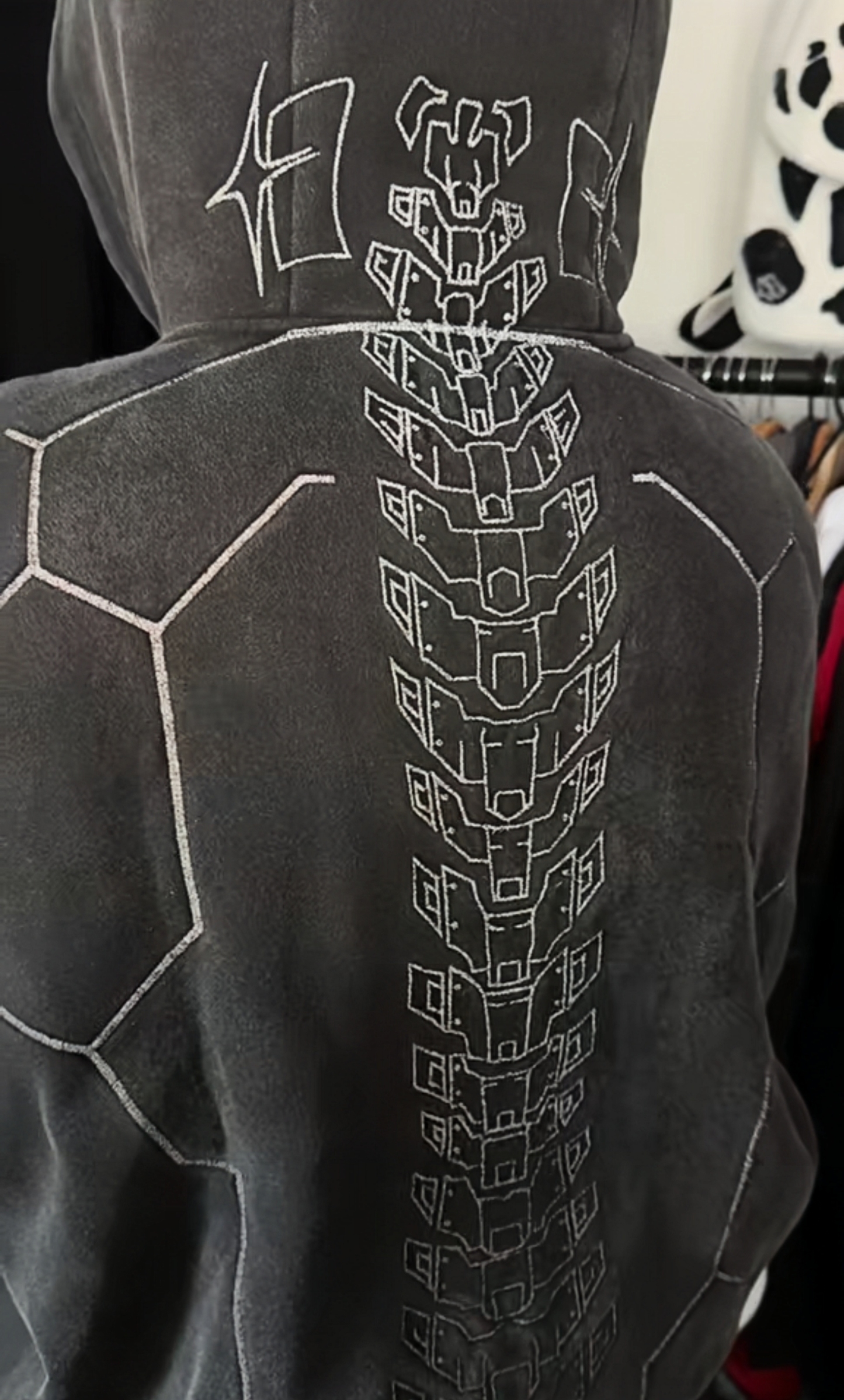 ZERO HOODIE-BLACK -(REFLECTIVE)