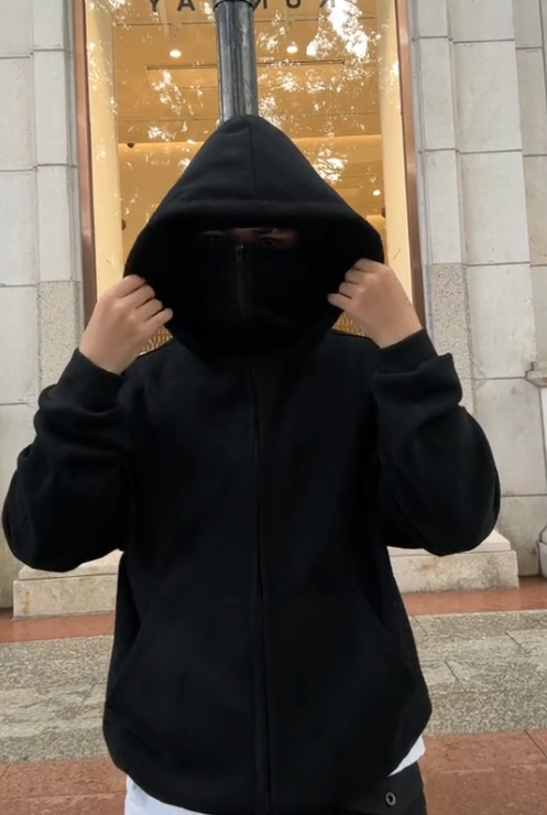 Anti-Social Hoodie（Ninja Zip Hoodie)