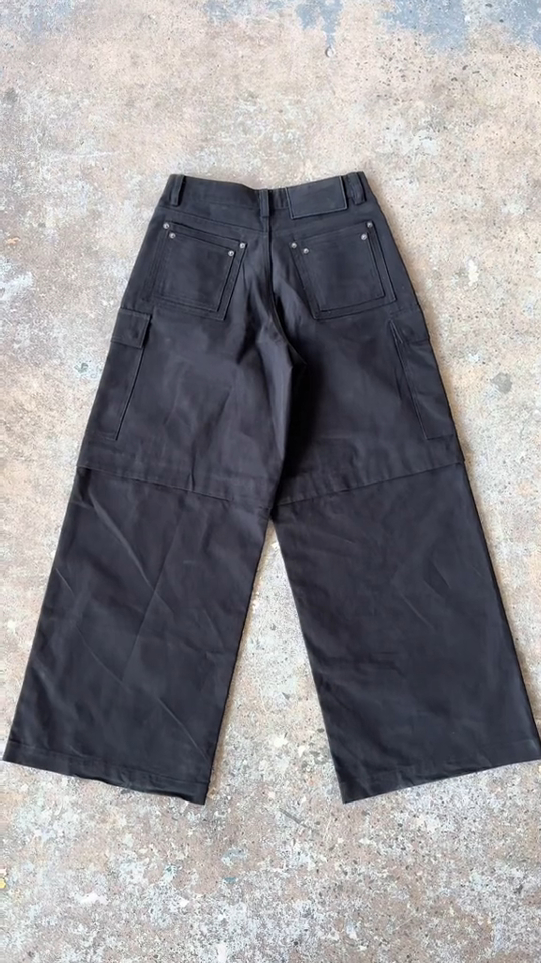 Black Loose Fit Work Pants