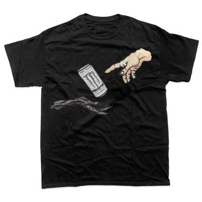 Gym | Holy Pump by White & Black Monster printed T-shirt