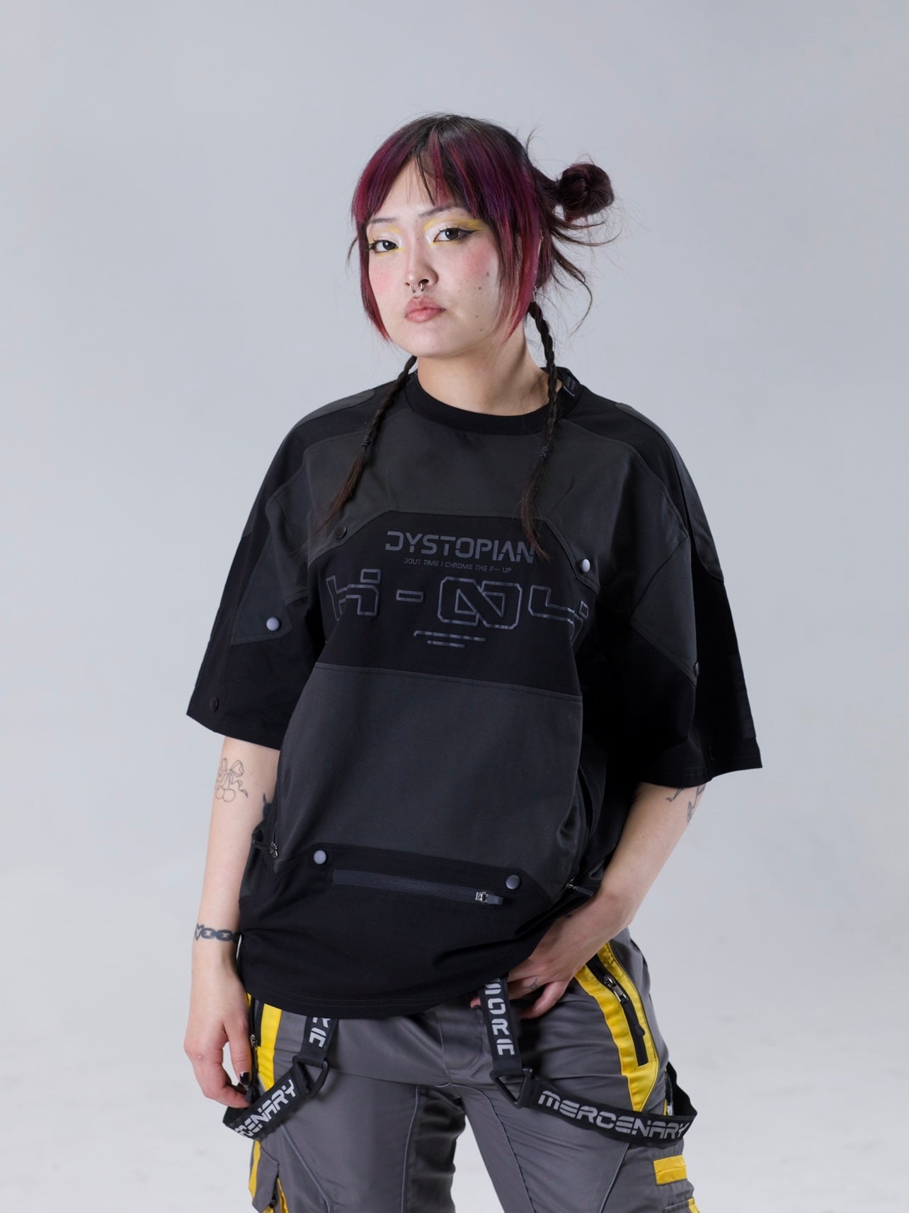 "CYBER" T-shirt Black