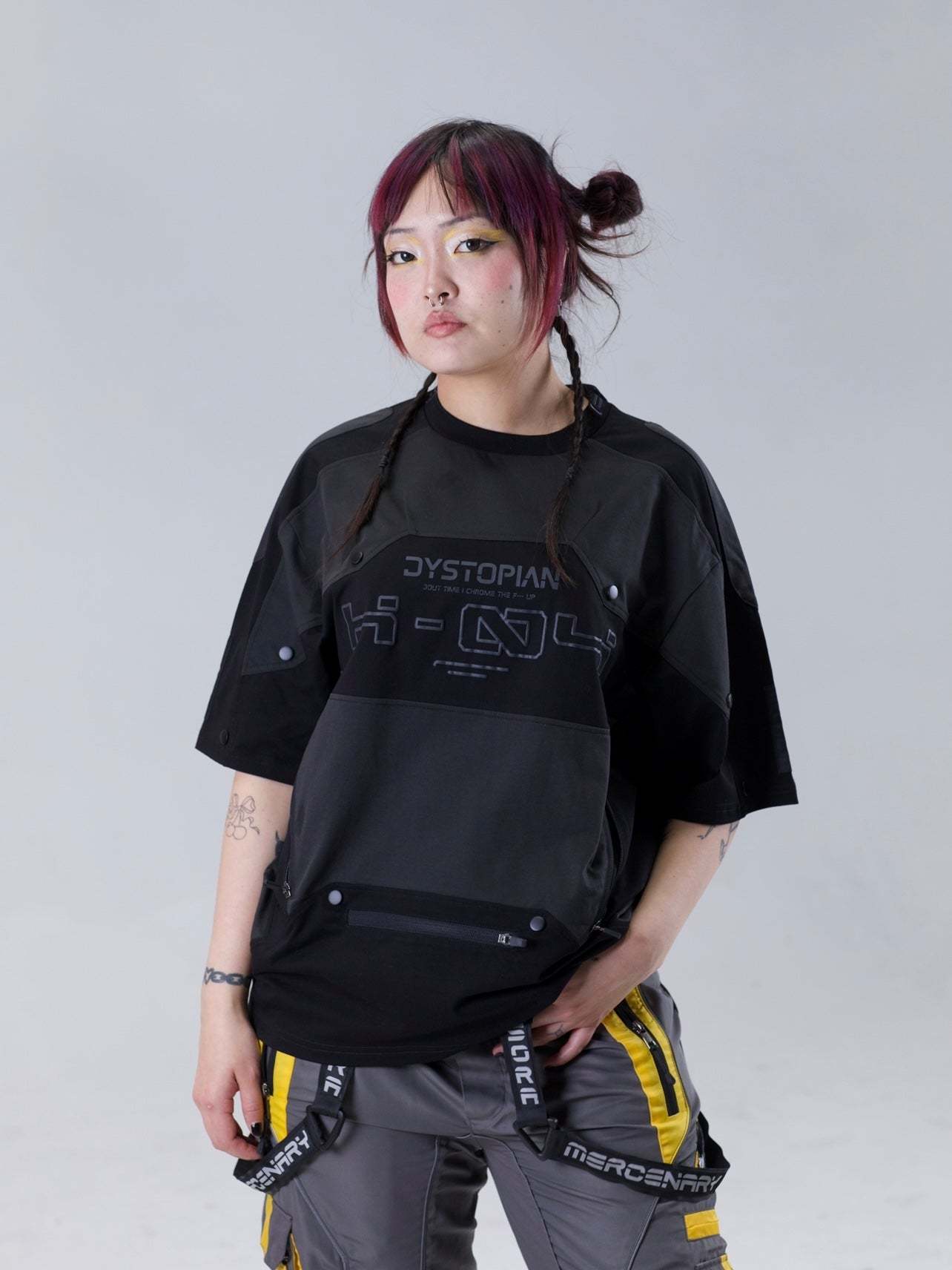 "CYBER" T-shirt Black