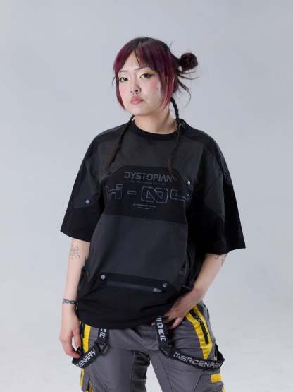 "CYBER" T-shirt Black