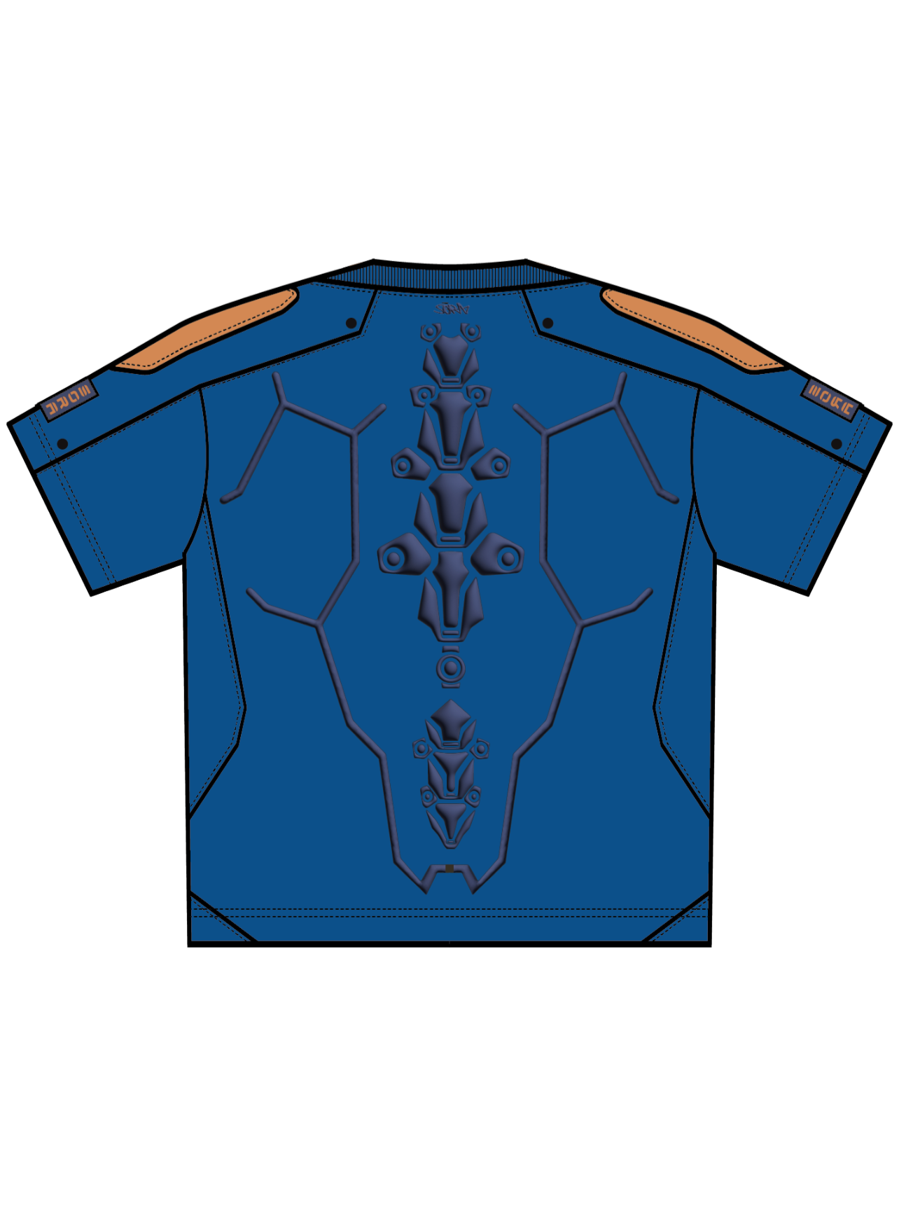 "CYBER" T-shirt Blue