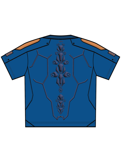 "CYBER" T-shirt Blue