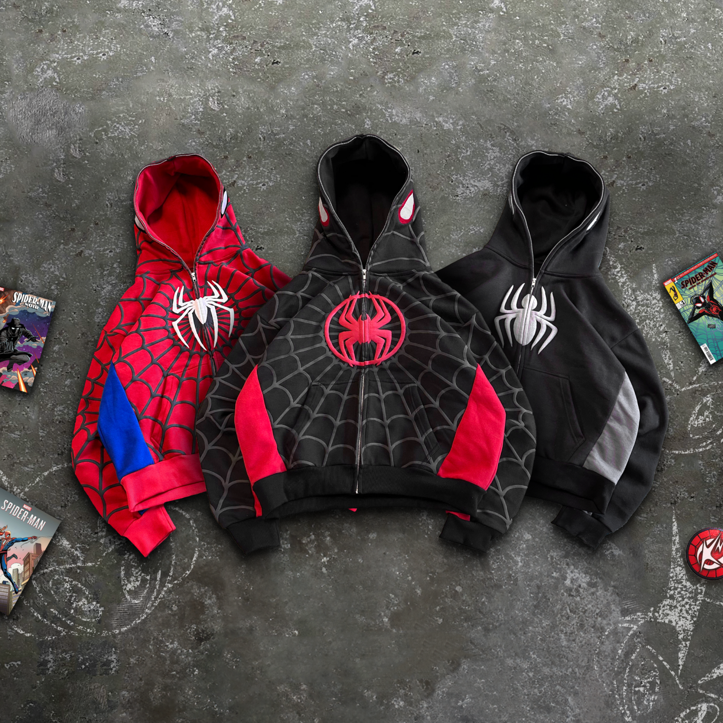 “SPIDEY SOCIETY” 2.0 ZIPUP JACKETS