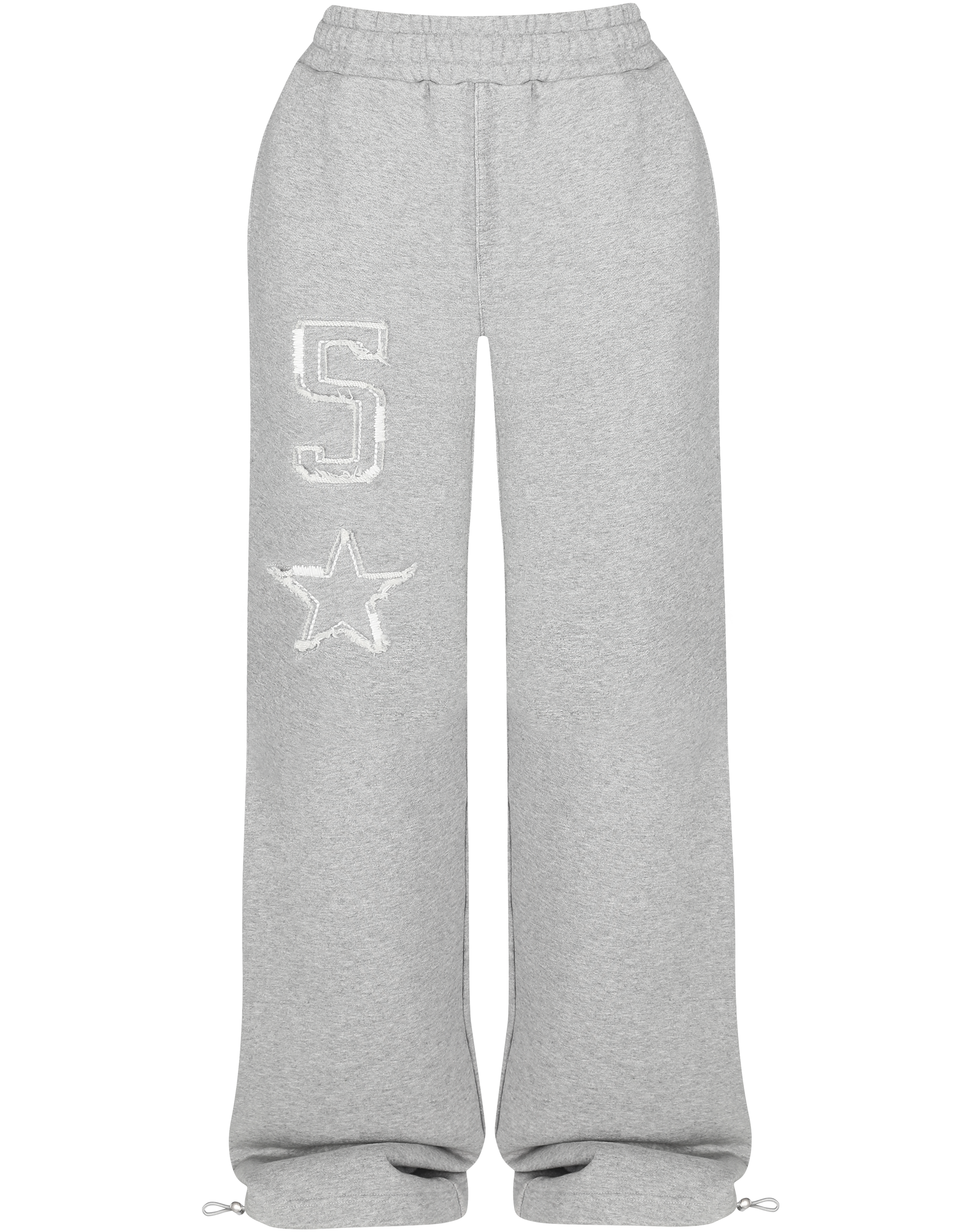 Baggy Grey Star Sweatpants