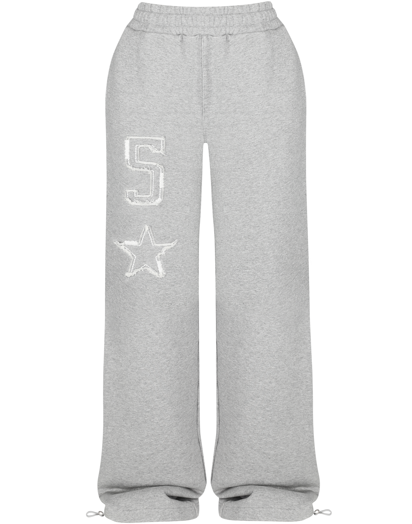 Baggy Grey Star Sweatpants