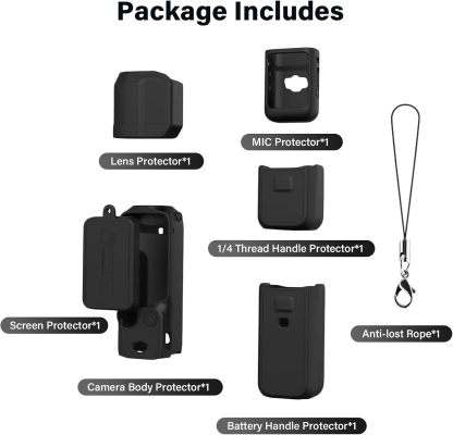 Pocthtket 3 Case, Soft Silicone Protective Case Compatible with DJI Osmo Pockthtet 3 Creator Combo, Lightweight creen Protector Grip Cover Accessories for Xtra Muse - Pink