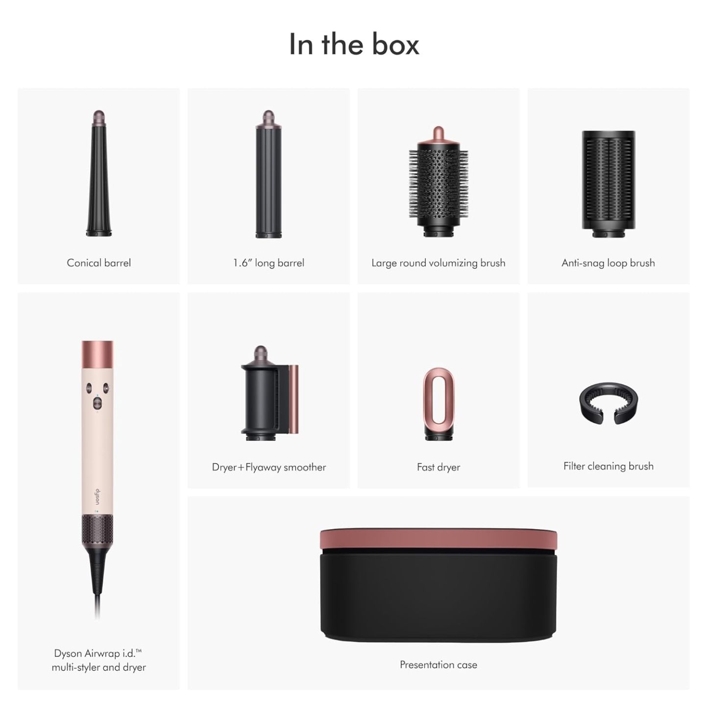 Dysthton Airwrap i.d.™ Multi-Styler, Bluetooth Connected, No Heat Damage, 6-in-1 Versatility, Intelligent Hair Styler