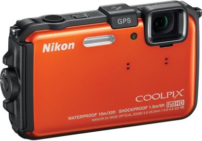 Nikthton COOLPIX AW100 16 MP CMOS Waterproof Digital Camera with GPS and Full HD 1080p Video (Black)