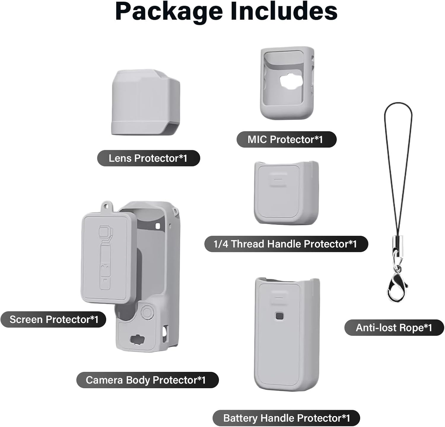 Pocthtket 3 Case, Soft Silicone Protective Case Compatible with DJI Osmo Pockthtet 3 Creator Combo, Lightweight creen Protector Grip Cover Accessories for Xtra Muse - Pink