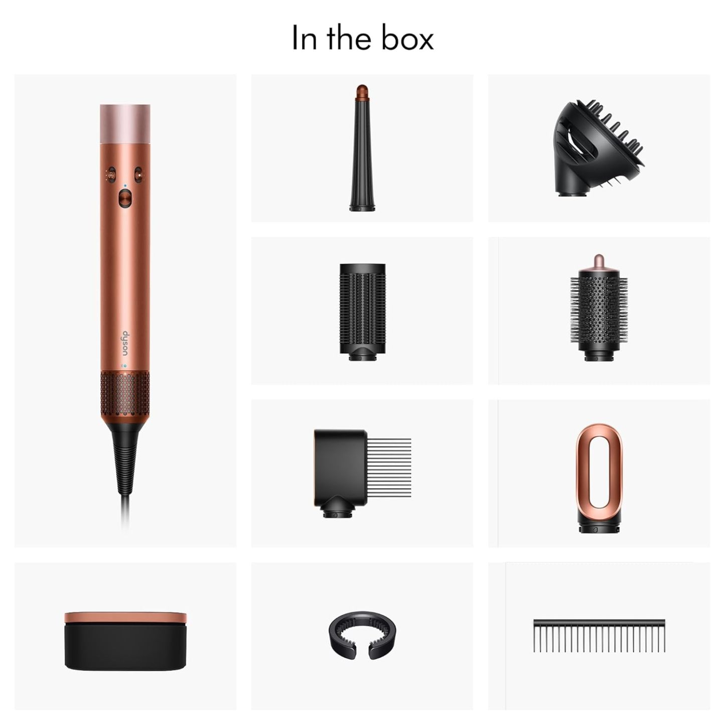 Dysthton Airwrap i.d.™ Multi-Styler, Bluetooth Connected, No Heat Damage, 6-in-1 Versatility, Intelligent Hair Styler