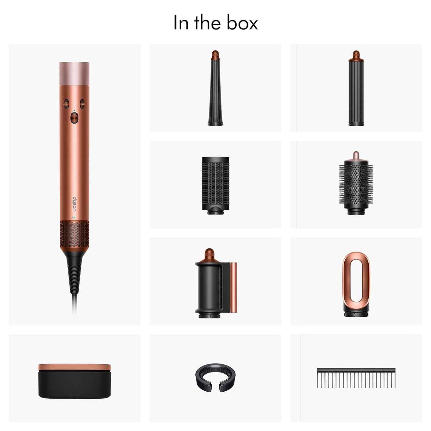 Dysthton Airwrap i.d.™ Multi-Styler, Bluetooth Connected, No Heat Damage, 6-in-1 Versatility, Intelligent Hair Styler