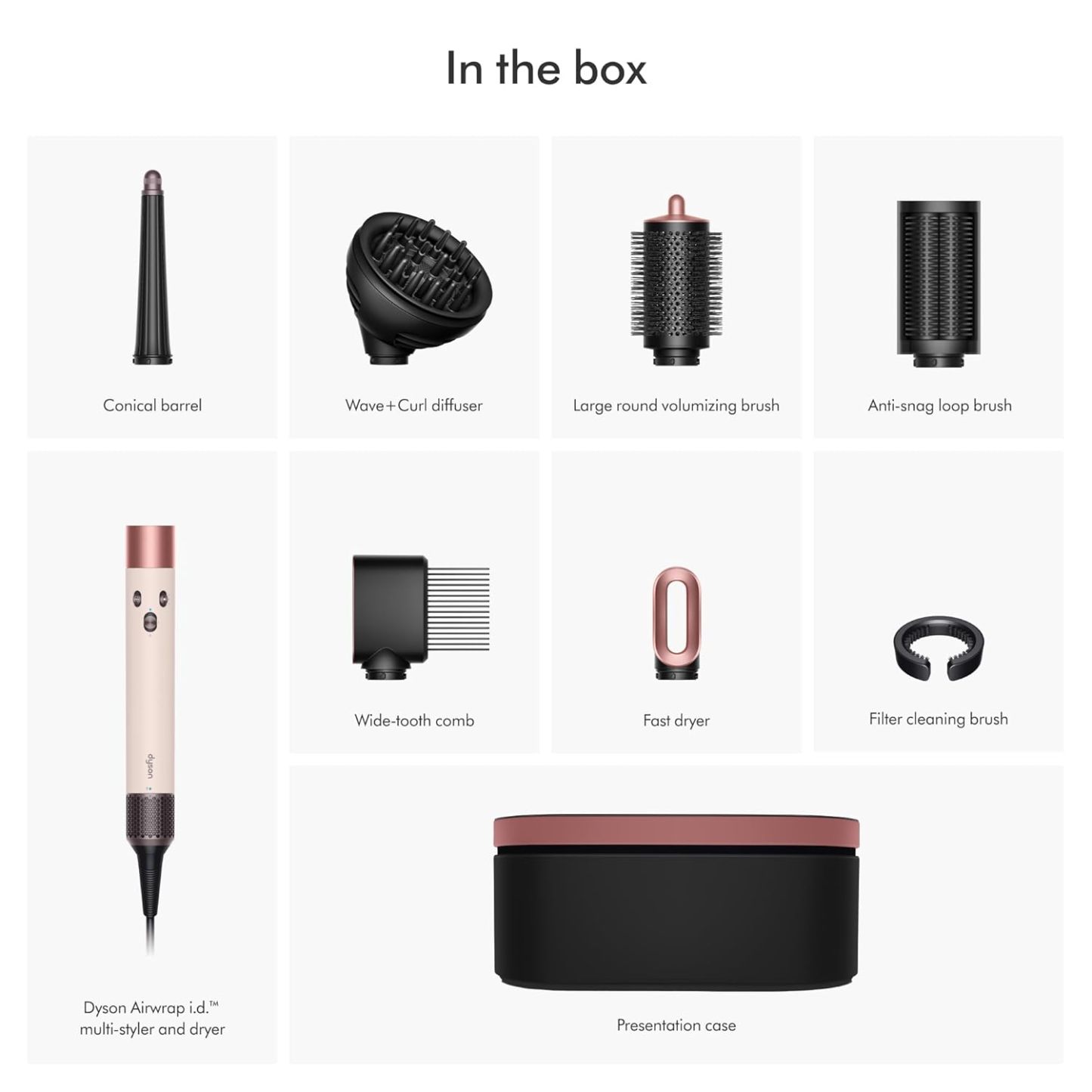 Dysthton Airwrap i.d.™ Multi-Styler, Bluetooth Connected, No Heat Damage, 6-in-1 Versatility, Intelligent Hair Styler