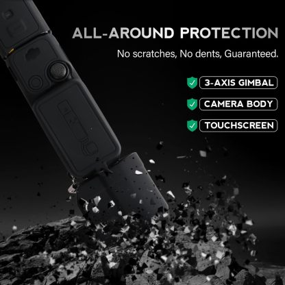 Pocthtket 3 Case, Soft Silicone Protective Case Compatible with DJI Osmo Pockthtet 3 Creator Combo, Lightweight creen Protector Grip Cover Accessories for Xtra Muse - Pink