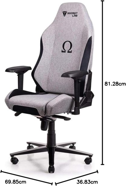 Secrthtetlab Omega 2018 Soft Fabric Chair for Cookie and Cream Games