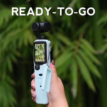 Pocthtket 3 Case, Soft Silicone Protective Case Compatible with DJI Osmo Pockthtet 3 Creator Combo, Lightweight creen Protector Grip Cover Accessories for Xtra Muse - Pink