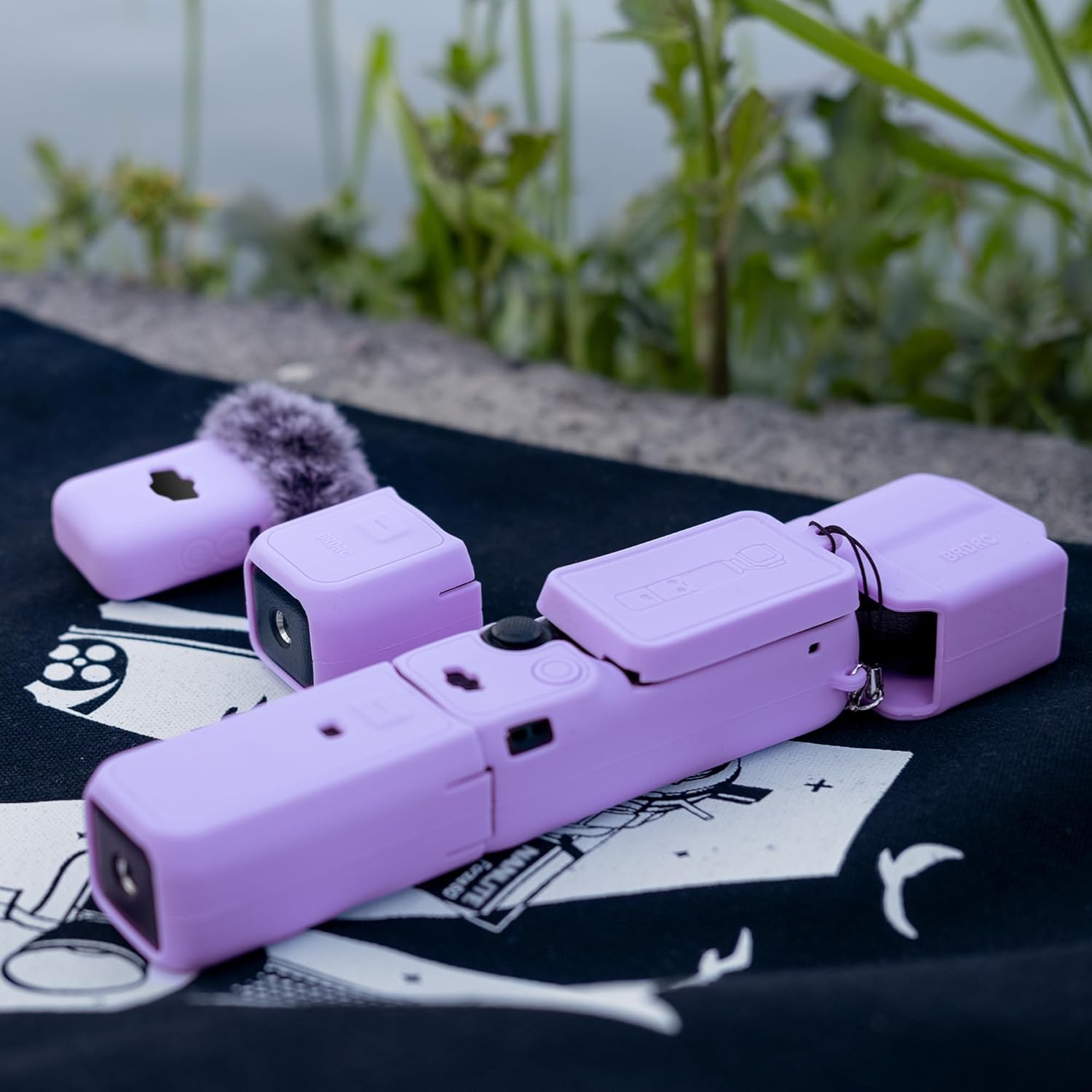 Pocthtket 3 Case, Soft Silicone Protective Case Compatible with DJI Osmo Pockthtet 3 Creator Combo, Lightweight creen Protector Grip Cover Accessories for Xtra Muse - Pink