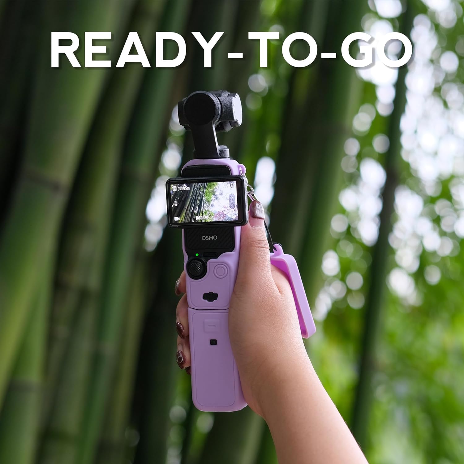 Pocthtket 3 Case, Soft Silicone Protective Case Compatible with DJI Osmo Pockthtet 3 Creator Combo, Lightweight creen Protector Grip Cover Accessories for Xtra Muse - Pink