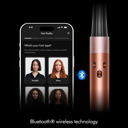 Dysthton Airwrap i.d.™ Multi-Styler, Bluetooth Connected, No Heat Damage, 6-in-1 Versatility, Intelligent Hair Styler