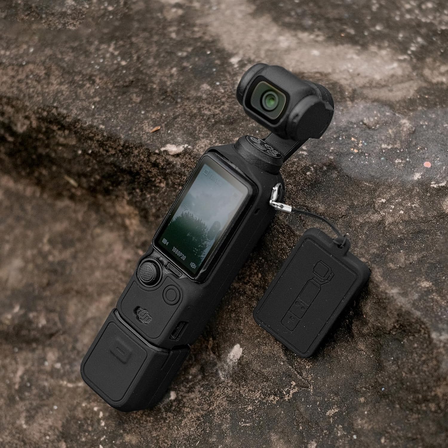 Pocthtket 3 Case, Soft Silicone Protective Case Compatible with DJI Osmo Pockthtet 3 Creator Combo, Lightweight creen Protector Grip Cover Accessories for Xtra Muse - Pink