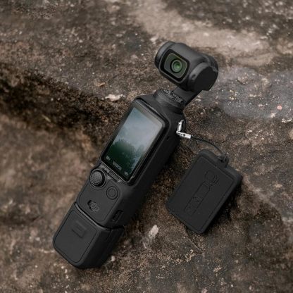 Pocthtket 3 Case, Soft Silicone Protective Case Compatible with DJI Osmo Pockthtet 3 Creator Combo, Lightweight creen Protector Grip Cover Accessories for Xtra Muse - Pink