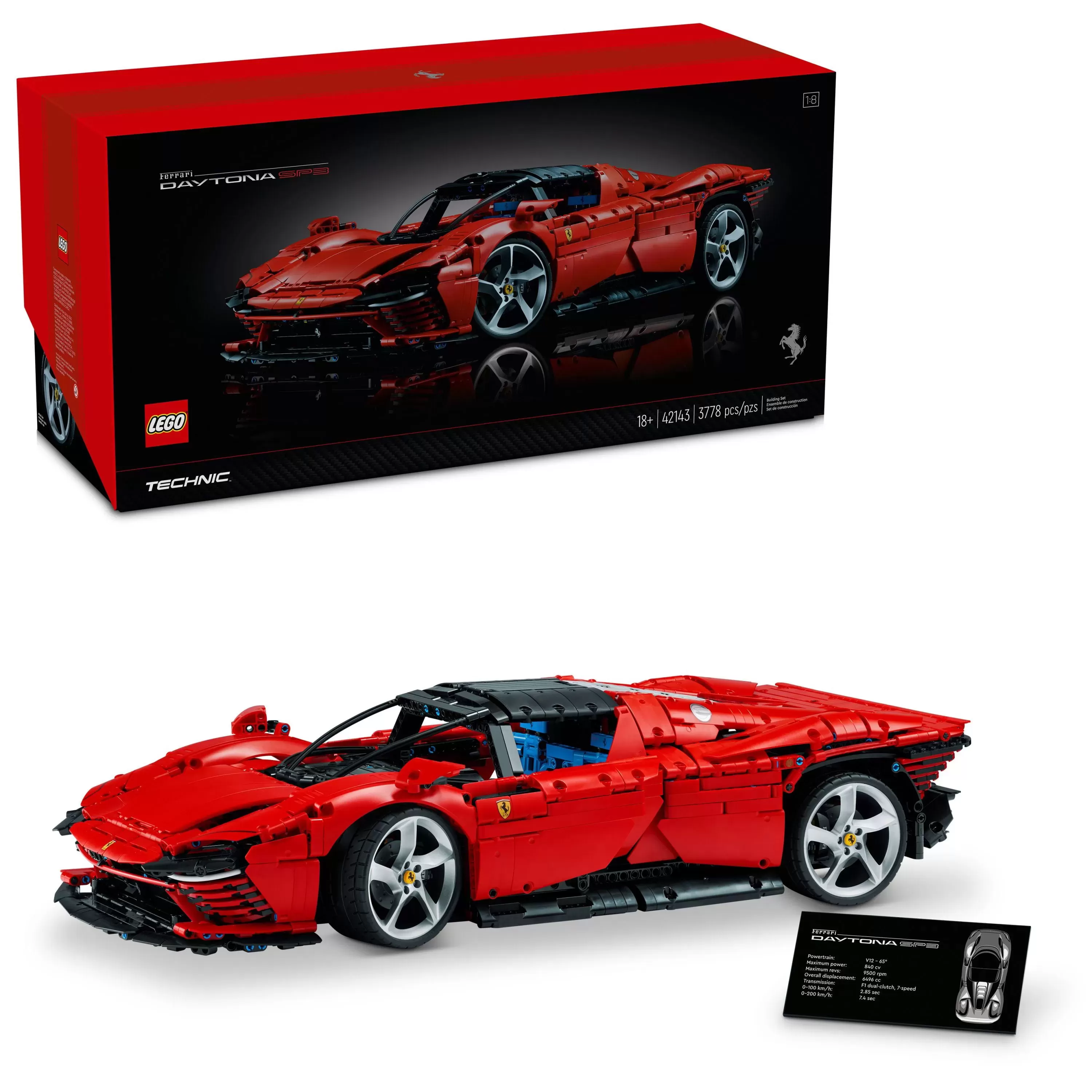 Ferrari Daytona SP3 42143 Building Set (3,778 Pieces)