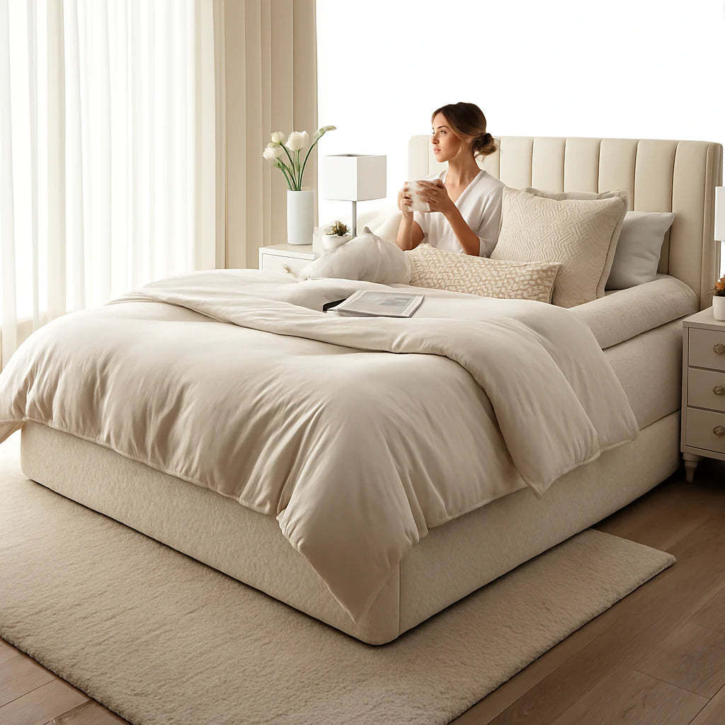 PLUSH™ BORDERED BED SHEET
