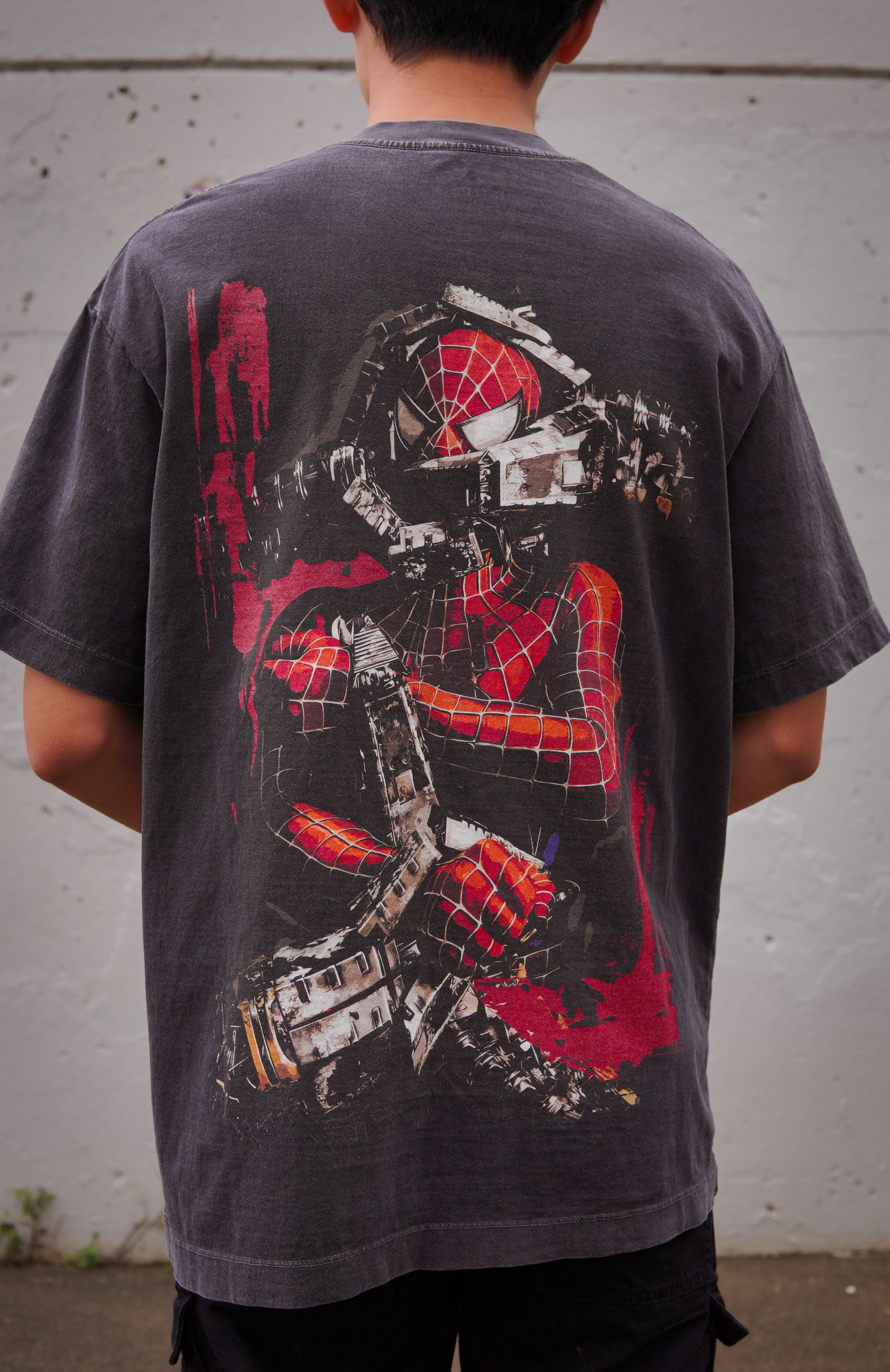 Spider-Man vs Doc Ock Vintage Oversized T-Shirt 