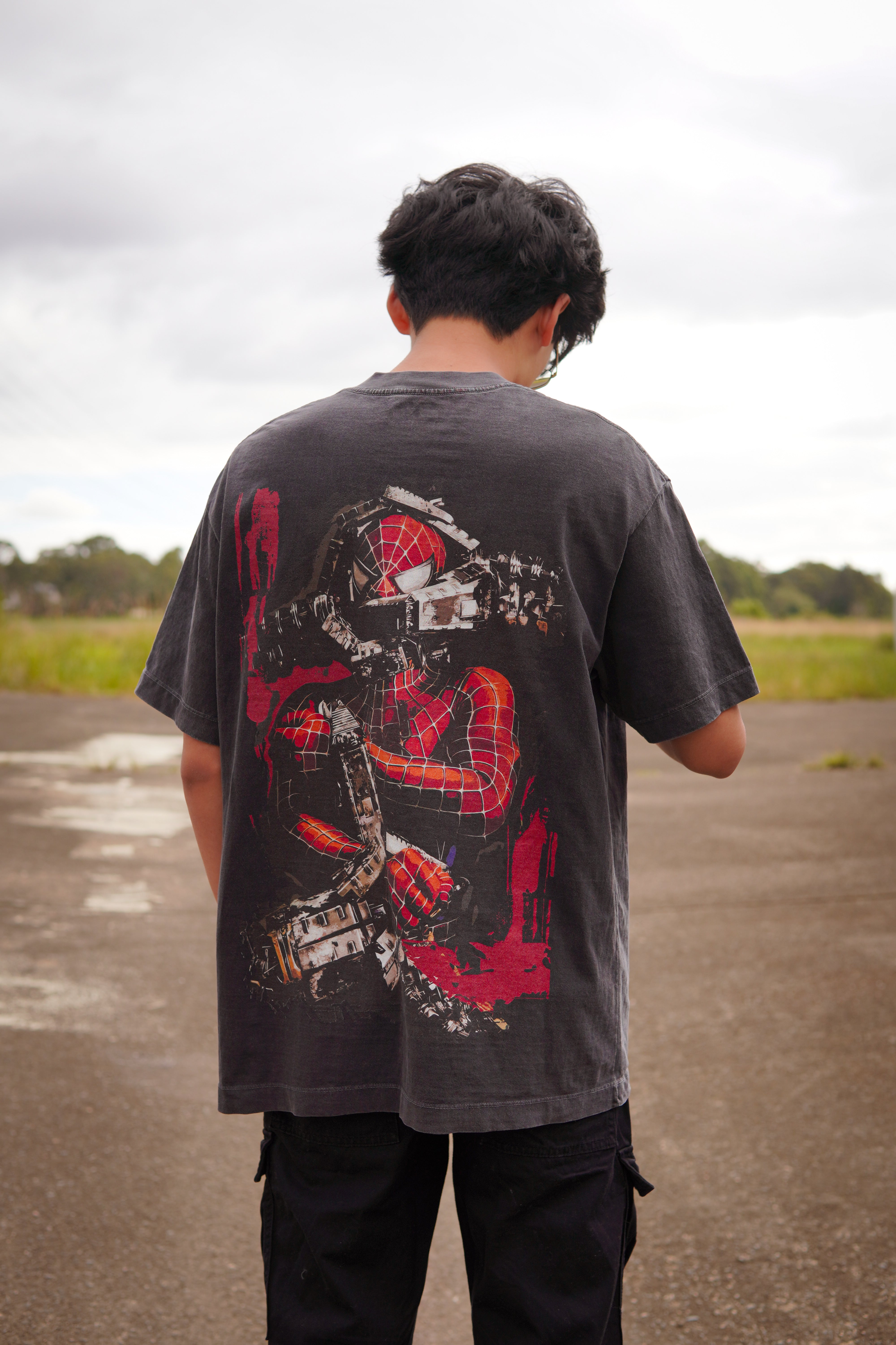 Spider-Man vs Doc Ock Vintage Oversized T-Shirt 