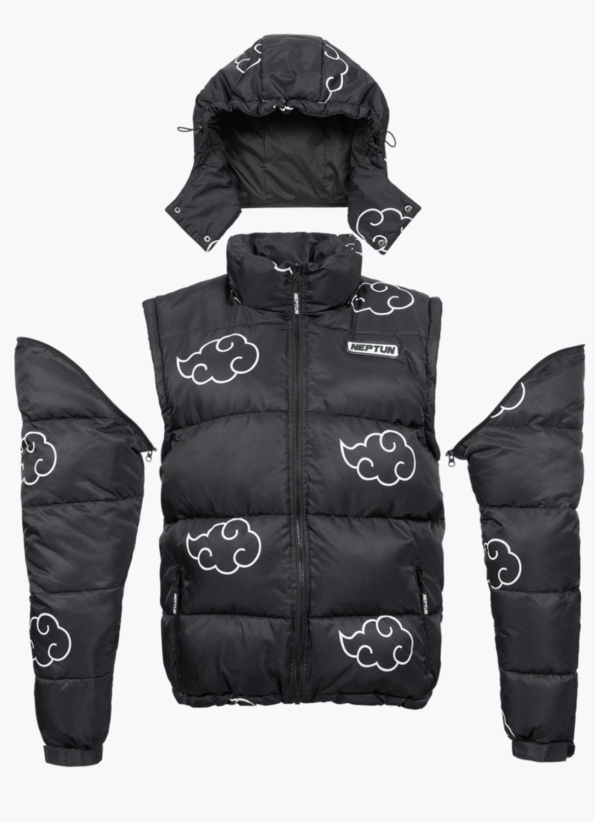 Akatsuki Puffer Jackett White