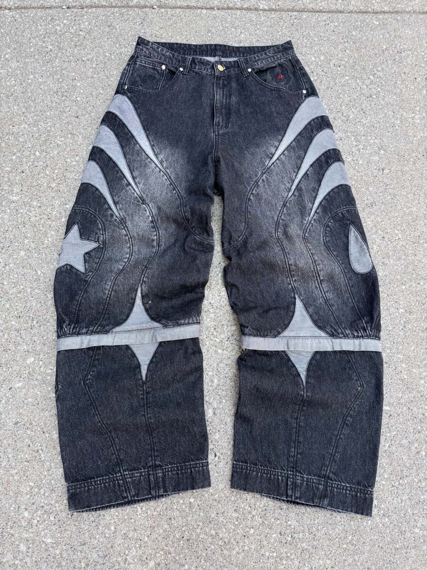 Hisoka's jeans Black