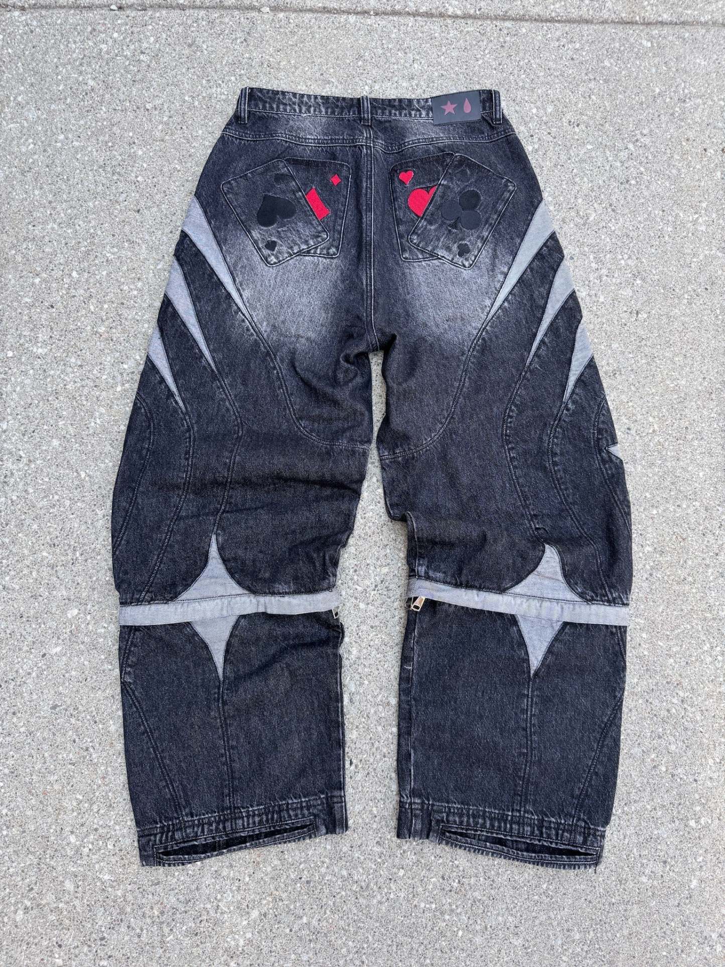 Hisoka's jeans Black