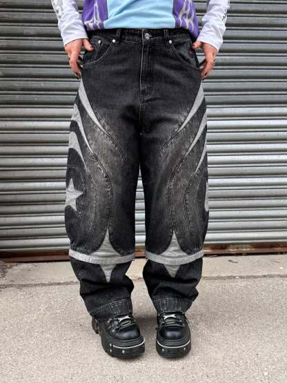 Hisoka's jeans Black